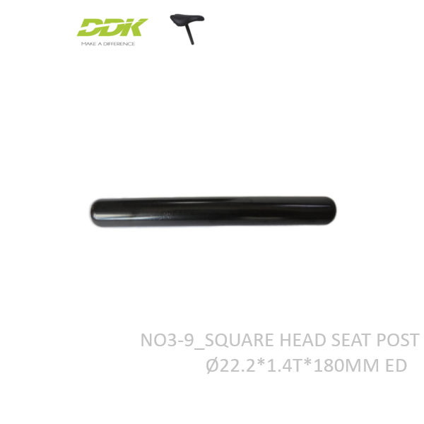 NO3-9_SQUARE HEAD SEAT POST Ø22.2*1.4T*180MM ED