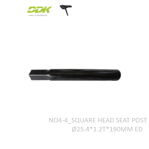 NO4-4_SQUARE HEAD SEAT POST Ø25.4*1.2T*190MM ED