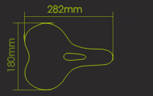 saddle size