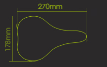 saddle size