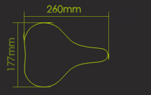 saddle size