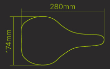 saddle size