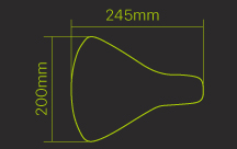 saddle size