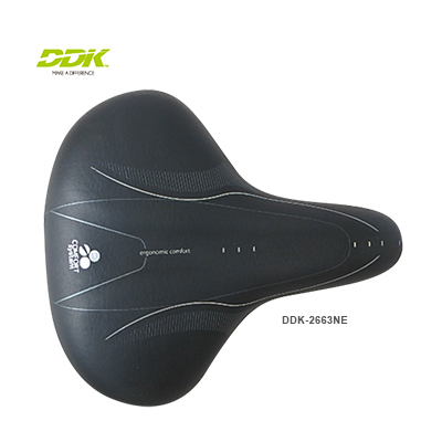 BMX Bike Saddle DDK 242 D9 Cro-Mo Rails Black/Gold 