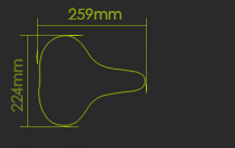 saddle size