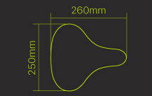 saddle size