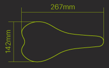 saddle size